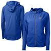 Cutter & Buck Women's Blue Los Angeles Rams Primary Adapt Eco Knit Hybrid Recycled Full-Zip Jacket view 1