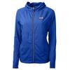 Cutter & Buck Women's Blue Los Angeles Rams Primary Adapt Eco Knit Hybrid Recycled Full-Zip Jacket view 2