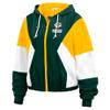 WEAR by Erin Andrews Women's Green Green Bay Packers Color Block Full-Zip Windbreaker Jacket view 3