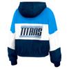 WEAR by Erin Andrews Women's Light Blue Tennessee Titans Color Block Full-Zip Windbreaker Jacket view 4