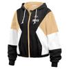 WEAR by Erin Andrews Women's Black New Orleans Saints Color Block Full-Zip Windbreaker Jacket view 3