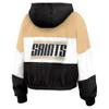 WEAR by Erin Andrews Women's Black New Orleans Saints Color Block Full-Zip Windbreaker Jacket view 4