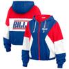 WEAR by Erin Andrews Women's Royal Buffalo Bills Color Block Full-Zip Windbreaker Jacket view 1