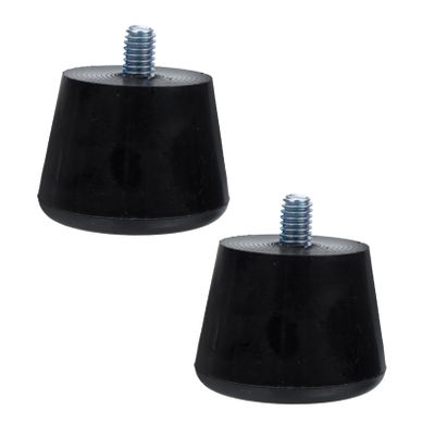 WOONEKY 1set Replaceable Roller Skates Toe Stops Wear-Resistant Brakes for Double Row Skating Easy to Install Brake Accessory Includes Black Stoppers Screws Tool