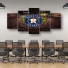 Baseball Poster Baseball Stadium Badge Canvas Wall Art Print Home Office Decor 5 Pieces Large Frame Painting Hangable (X,100x175cm-Framed-5pcs) view 4