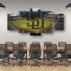 Baseball Poster Baseball Stadium Badge Canvas Wall Art Print Home Office Decor 5 Pieces Large Frame Painting Hangable (an,80x150-Framed-5pcs) view 4