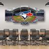 Baseball Poster Baseball Stadium Badge Canvas Wall Art Print Home Office Decor 5 Pieces Large Frame Painting Hangable (C,100x175cm-Framed-5pcs) view 4