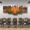 Baseball Poster Baseball Stadium Badge Canvas Wall Art Print Home Office Decor 5 Pieces Large Frame Painting Hangable (AB,100x175cm-Framed-5pcs) view 4