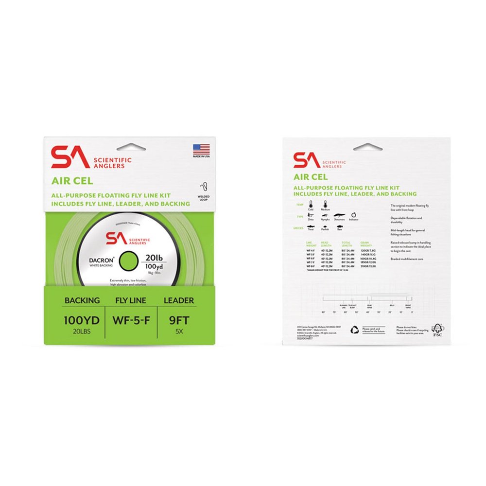 Scientific Anglers Air Cel Fly Line Kit 5 wt
