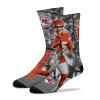 FBF - Officially Licensed NFL Drive Player Sublimation Youth Size Kids Crew Socks Approximately 4-8 Years Old (US, Alpha, One Size, Regular, Youth, Patrick Mahomes - Kansas City Chiefs) view 2