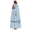 AKDODK Marshall Islands Flag Map02 Print Hooded Robe Cloak Halloween Cosplay Costumes For Adult Men Women Dark Party Capes view 4