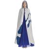 AKDODK Marshall Islands Flag Map04 Print Hooded Robe Cloak Halloween Cosplay Costumes For Adult Men Women Dark Party Capes view 2