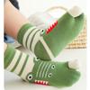 Chenflying 5 Pairs Kids Cotton Two Big Toe Tabi Flip Flops V Socks Cute Cartoon Animals Socks for Boys Girls 3-12 Years (US, Age, 7 Years, 12 Years, Multicolor) view 3