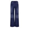zmkgee Women's Straight Leg Low Rise Ripped Jeans Plus Size Boyfriend Distressed Denim Pants with Pockets Blue Size 5X-Large view 3