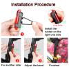 YUERWOVER 2 Pack USB Rechargeable LED Bicycle Rear Lights Cycling Bike Taillight Seat Back Safety Lamp Night Riding Essential Waterproof 4 Modes Warning Light for Men Women Kids MTB(White) view 4