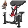 HVO Preacher Curl Machine Bicep: Preacher Curl Bench Bicep Tricep Curl Arm Machine Attachment Barbell Dumbell Curl Bench for Weight Lifting Home Gym Workout Equipment Red view 1