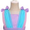 AFAVOM Toddler Girls Sequins Tutu Dress Princess Bowknot Pageant Dress Sparkle Wedding Party Prom Dress Formal Birthday Ruffle Ball Gown Sleeveless Baptism First Communion Dress Pink 3-4 Years view 4