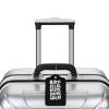 Bitch Relax You're Doing Great 2 Pcs Leather Luggage Tags with Travel Cover view 4