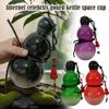 800ml Gourd Sports Water Bottle,Large Capacity Gourd Drinking Water Bottle,Chinese Retro-Inspired Travel Water Bottle For Gym,Durable Gourd Style Water Bottle(Blue+Stickers) view 2