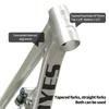 BSFHQS 27.5/29ER DH/AM/FR/Enduro Mountain Bike Frame 15/16.5/18" Full Suspension Frame 170-190mm Travel Disc Brake Boost Frame 148mm Thru Axle with 240mm Rear Shock Absorber(Silver,27.5 * 15in) view 4