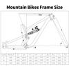 15/16.5/18in Full Suspension Bike Frame 27.5/29er Mountain Bike Disc Brake Frame DH/AM Aluminum Alloy Softail Frame 160mm Travel 12148mm Boost Thru-Axle With Rear Shock Absorber(Blue-white,29*15in) view 2