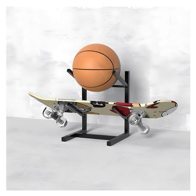 zktoermn Snowboard Storage Holder - Standing Metal Snowboard Storage Rack - Skateboard Organizer Rack - Floor Display Stand for Garage/Shop(25x25x51 cm)