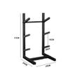 zktoermn Snowboard Storage Holder - Standing Metal Snowboard Storage Rack - Skateboard Organizer Rack - Floor Display Stand for Garage/Shop(25x25x51 cm) view 2