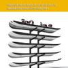 zktoermn Snowboard Storage Holder - Standing Metal Snowboard Storage Rack - Skateboard Organizer Rack - Floor Display Stand for Garage/Shop(25x25x51 cm) view 3
