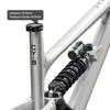 BSFHQS 15/16.5/18" Full Suspension Frame 27.5/29ER Mountain Bike Soft Tail Frame DH/AM/FR/Enduro Aluminium Alloy Frame 170-190mm Travel 12 * 148mm Boost Thru Axle Disc Brake(Silver,29 * 18in) view 4