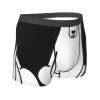 nanger Polar Bear Print Men'S Underwear Boxer Briefs, Soft Comfortable Stretch Briefs For Everyday Use Black view 4