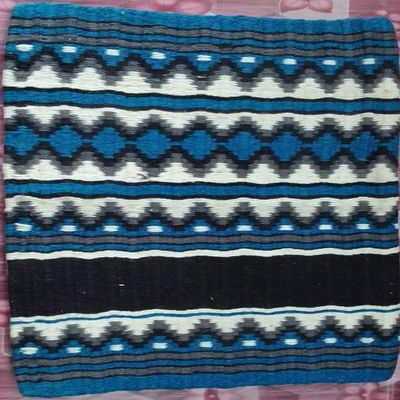 BNB International Saddle Pad Blanket for Horses Western Show Horse Saddle Blanket New Zealand Design Handmade Wool Saddle Blanket Top Wool Saddle Pad Regular Siz: 34" L x 36" W x 1" inches, M494