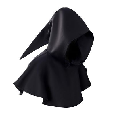 AYILUOBE Medieval Cowl Hat Unisex Adults Halloween Costume Short Renaissance Knight Hooded Cloak Cape Wicca Pagan Cosplay Accessory