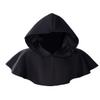 AYILUOBE Medieval Cowl Hat Unisex Adults Halloween Costume Short Renaissance Knight Hooded Cloak Cape Wicca Pagan Cosplay Accessory view 3