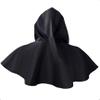 AYILUOBE Medieval Cowl Hat Unisex Adults Halloween Costume Short Renaissance Knight Hooded Cloak Cape Wicca Pagan Cosplay Accessory view 4