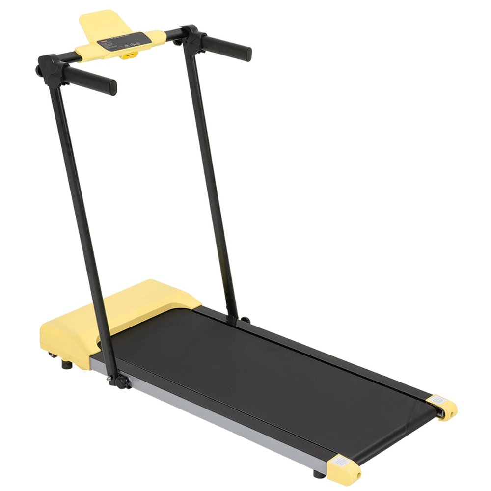 Treadmills for Home, Walking Pad for Home and Office with Handle and LED Display, 7.5 MPH Home Folding Treadmill (Yellow)
