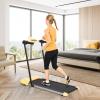 Treadmills for Home, Walking Pad for Home and Office with Handle and LED Display, 7.5 MPH Home Folding Treadmill (Yellow) view 2