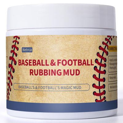 Netrca Baseball Mud, Football Rubbing Mud for Breaking in & Darkening Leather & Enhanced Grip, Take the Shine Off New Balls, Football Mud Original Formula for Game-Ready Leather & Synthetic Balls