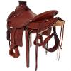 HUMAYL Saddlery Handmade Wade Tree A Fork Premium Western Saddles for Horses Equipment Leather Roping Ranch Work Equestrian Trail Horse Saddles Tack Size: 10"-18" inches Seat MSO492 (17) view 1