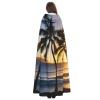 YKJJFVZ Hawaii Sunbeams Print Rogue Cosplay Adult Halloween Witch Hooded Cloak Cape Unisex Costume For Horror Parties Masquerade view 4
