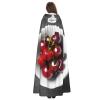 YKJJFVZ Fresh Cherry Print Rogue Cosplay Adult Halloween Witch Hooded Cloak Cape Unisex Costume For Horror Parties Masquerade view 4