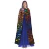 YKJJFVZ Classic Snake Skin Print Rogue Cosplay Adult Halloween Witch Hooded Cloak Cape Unisex Costume For Horror Parties Masquerade view 2