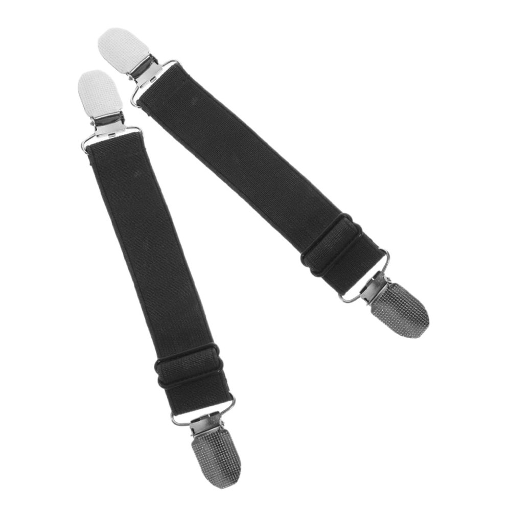 Parliky 2pcs Motorcycle Riding Clips Elastic Cuffs Cinch Clips for Pants Waist Tightening