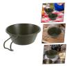 IWOWHERO Stainless Steel Bowl Camping Dinnerware Handle Portable Picnic Bowl for Camping view 3