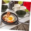 IWOWHERO Stainless Steel Bowl Camping Dinnerware Handle Portable Picnic Bowl for Camping view 4