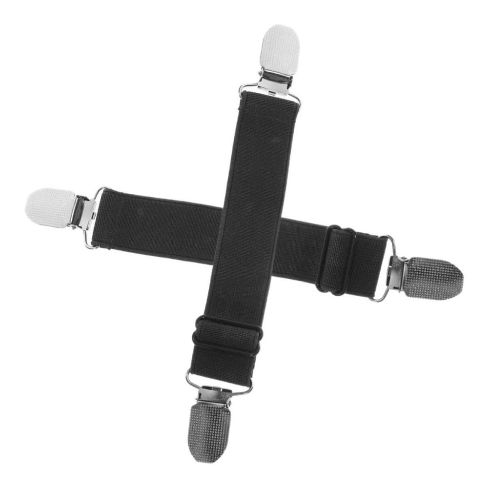 Outanaya 2pcs Adjustable Boots Fixing Strap Clips Elastic Windproof Pants Fasteners Holders