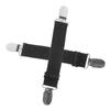 Outanaya 2pcs Adjustable Boots Fixing Strap Clips Elastic Windproof Pants Fasteners Holders view 1