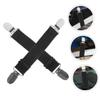 Outanaya 2pcs Adjustable Boots Fixing Strap Clips Elastic Windproof Pants Fasteners Holders view 2