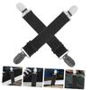 Outanaya 2pcs Adjustable Boots Fixing Strap Clips Elastic Windproof Pants Fasteners Holders view 3