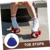 BELLIFFY Rubber Roller Skating Toe Stop Brake Pad Replacement Toe Stopper for Roller Skates Men Women Compatible view 3
