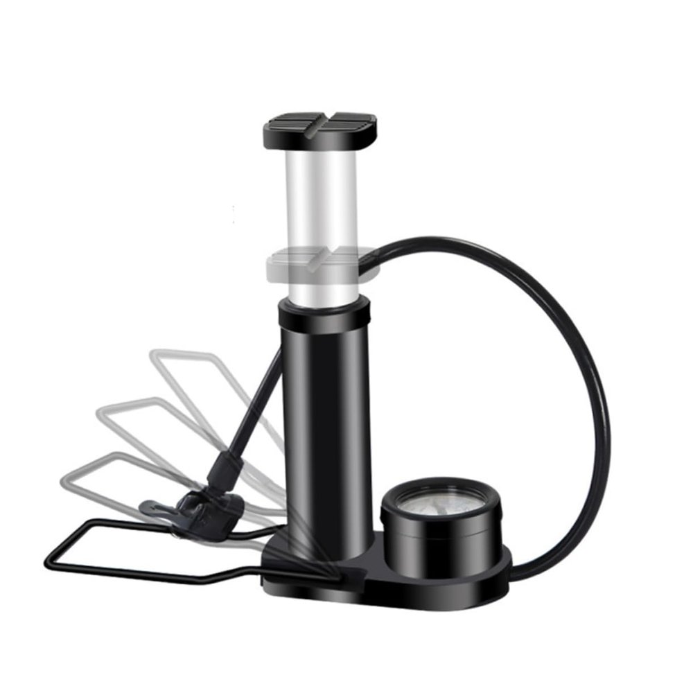Gogogmee Bike Riding Accessories High Strength Buckle Design Mini-Foot Pump Air Pump for Bicycle Barometer